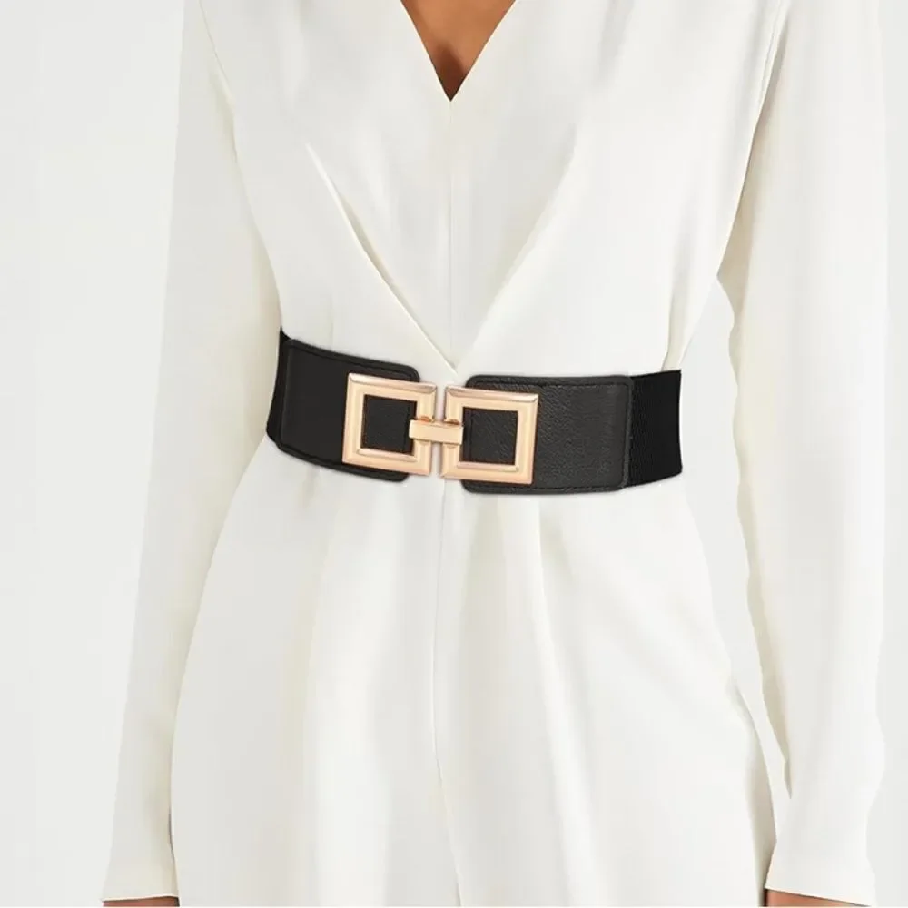 Wide Fashion Belt Elastic Band